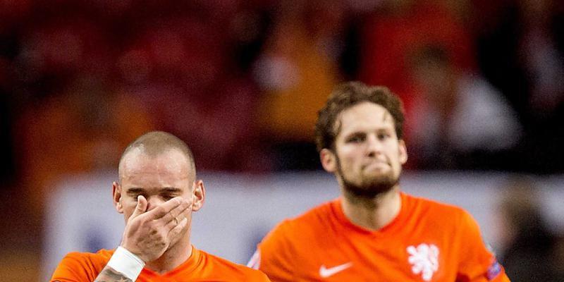 Die Enttäuschung von Wesley Sneijder und Daley Blind