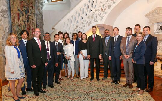 Liechtenstein OECD Besuch Schloss Vaduz