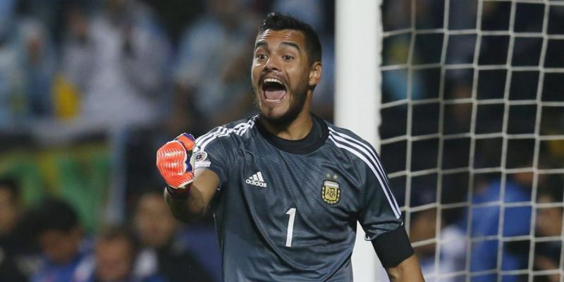 Sergio Romero im argentinischen Trikot Sergio Romero im argentinischen Trikot