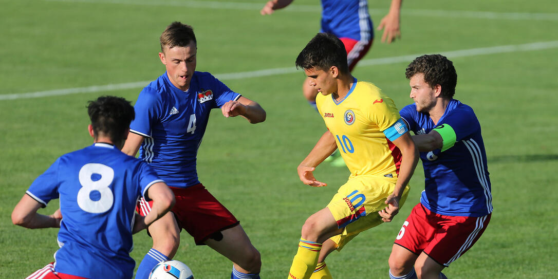 Fussball U21 EM-Qualifikation Liechtenstein Rumaenien Fussball U21 EM-Qualifikation Liechtenstein Rumaenien