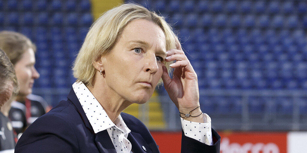 Coach Martina Voss-Tecklenburg wird aus dem Match gegen Japan Erkentnisse gewonnen haben