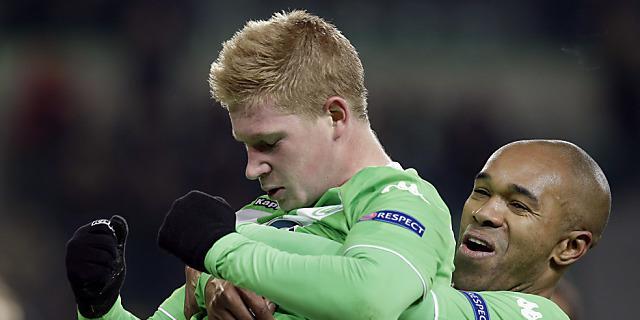 Wolfsburger Torschützen: De Bruyne (l.) und Naldo