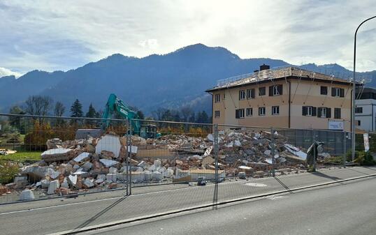 Abriss Restaurant Riet Balzers