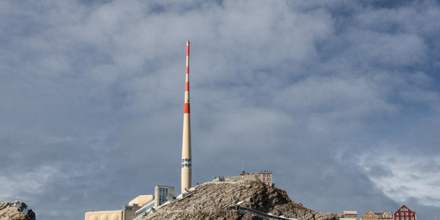 Auf dem S&auml;ntis fegte der Sturm mit 147 Kilometer pro Stunde