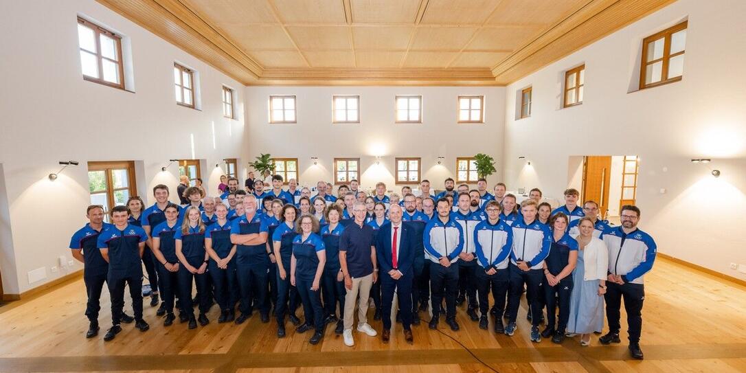 Empfang der Delegation zu den Kleinstaatenspielen in Andorra