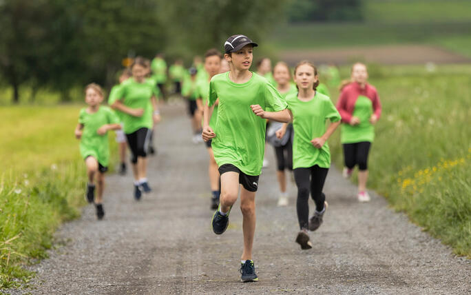 Sponsorenlauf der Primarschule Mauren