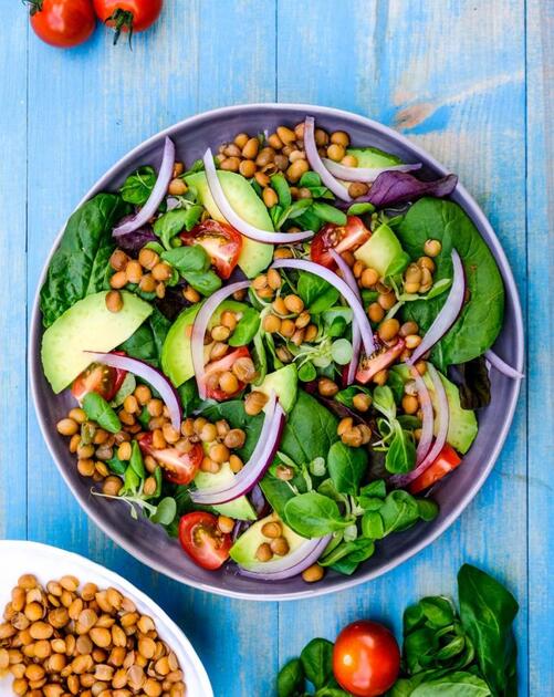 Linsen- Avocadosalat