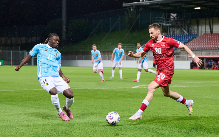 Sandro Wolfinger (r.) blick bei seinem letzten L&auml;nderspiel auf insgesamt 78 Duelle und drei erzielte Tore zur&uuml;ck.