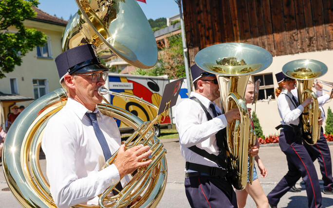 76. Liechtensteiner Verbandsmusikfest in Mauren  unter dem Motto «Mura - tönt guat»