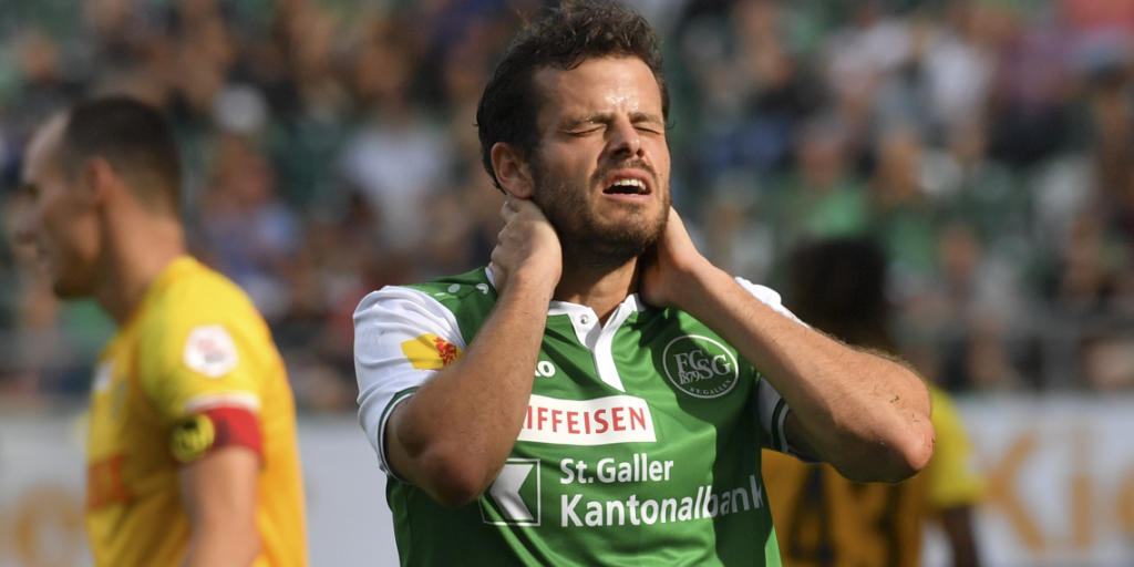 Tranquillo Barnetta wird St. Gallen rund vier Wochen nicht zur Verf&uuml;gung stehen