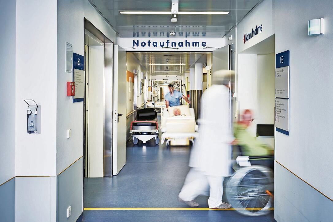 emergency admission hospital doctor wheelchair patient entrance