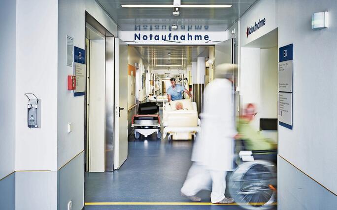 emergency admission hospital doctor wheelchair patient entrance