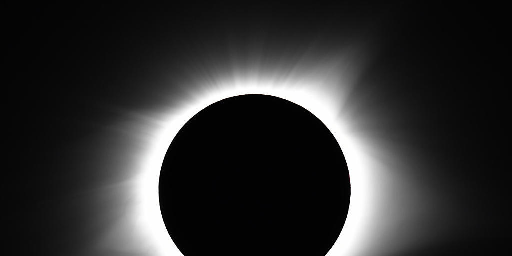 Die totale Sonnenfinsternis, aufgenommen in Kentucky.