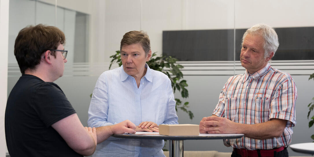 240603 Interview neue Selbsthilfegruppe Depressionen, im Medienhaus