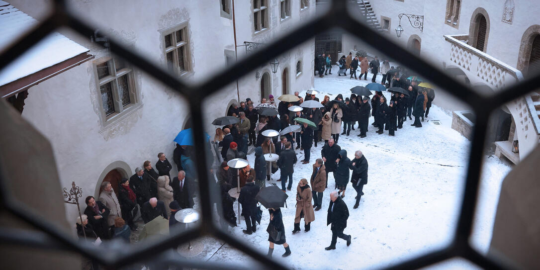 Neujahrsempfang der F&uuml;rstlichen Familie auf Schloss Vaduz