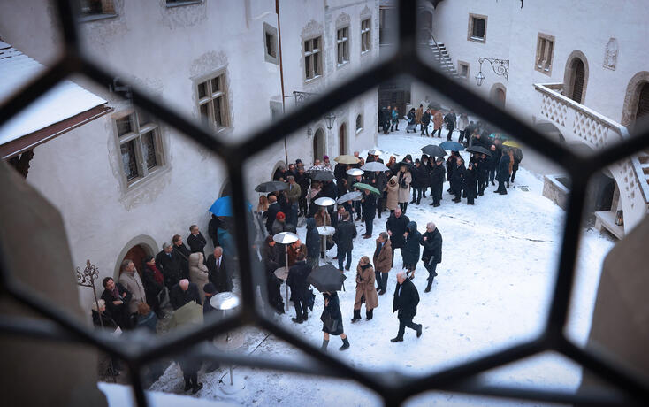 Neujahrsempfang der F&uuml;rstlichen Familie auf Schloss Vaduz