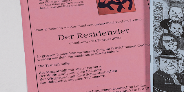 Der «Residenzler» ist tot – eine neue Fasnachtszeitung entsteht.