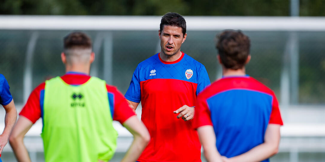 Liechtenstein Ruggell Fussball Nati Training