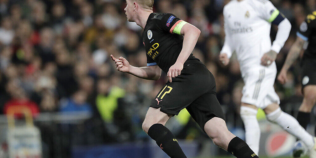 Tor und Vorlage: Kevin De Bruyne bringt Manchester City in Madrid auf Viertelfinal-Kurs