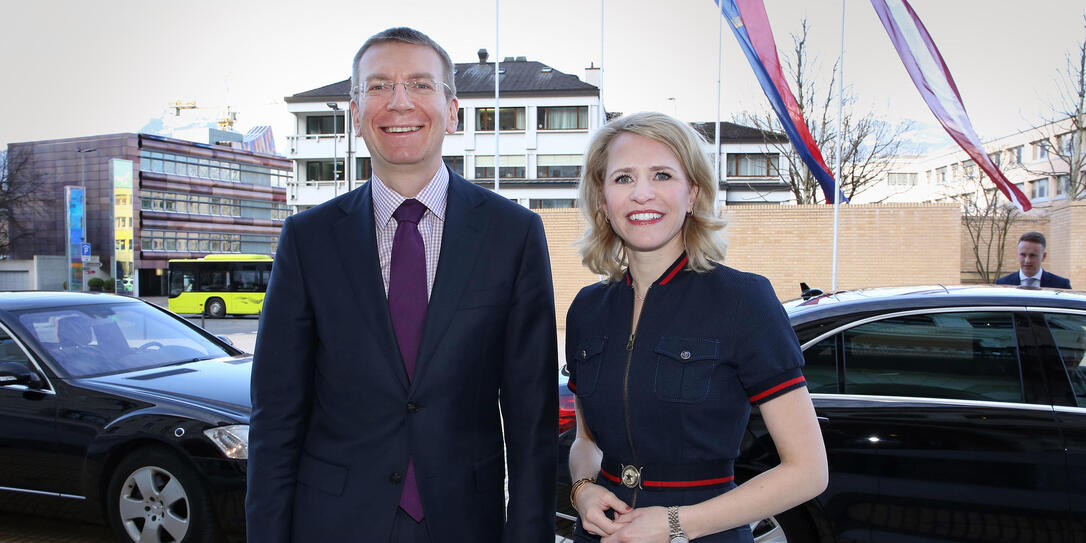 Besuch von Edgars Rinkevics, Aussenminister der Republik Lettl Besuch von Edgars Rinkevics, Aussenminister der Republik Lettl