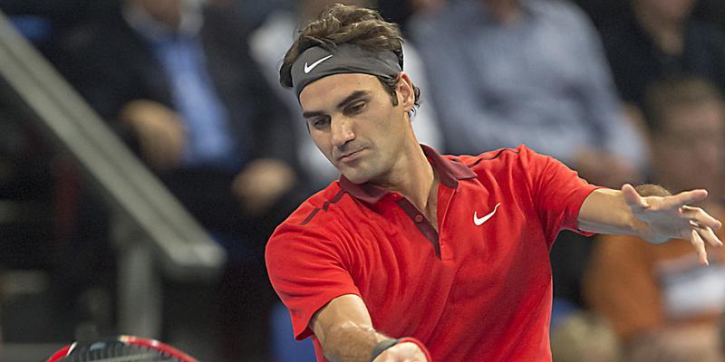 Roger Federer - im Bild während des Finals im Vorjahr - spielt in der 1. Runde von Basel gegen Michail Kukuschkin