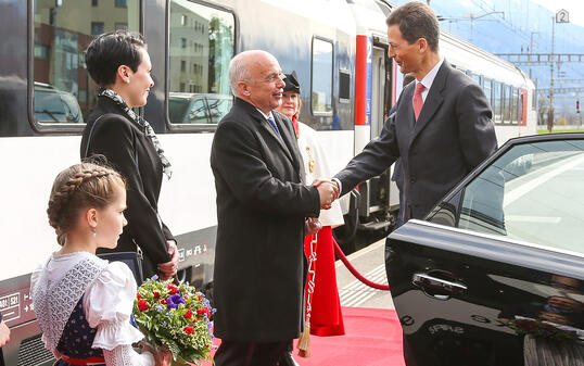 Schweiz Liechtenstein Staatsbesuch Erbprinzenpaar Regierung Bundesrat