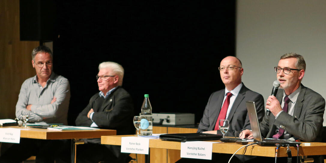 Podiumsdiskussion Hängebrücke Balzers Podiumsdiskussion Hängebrücke Balzers