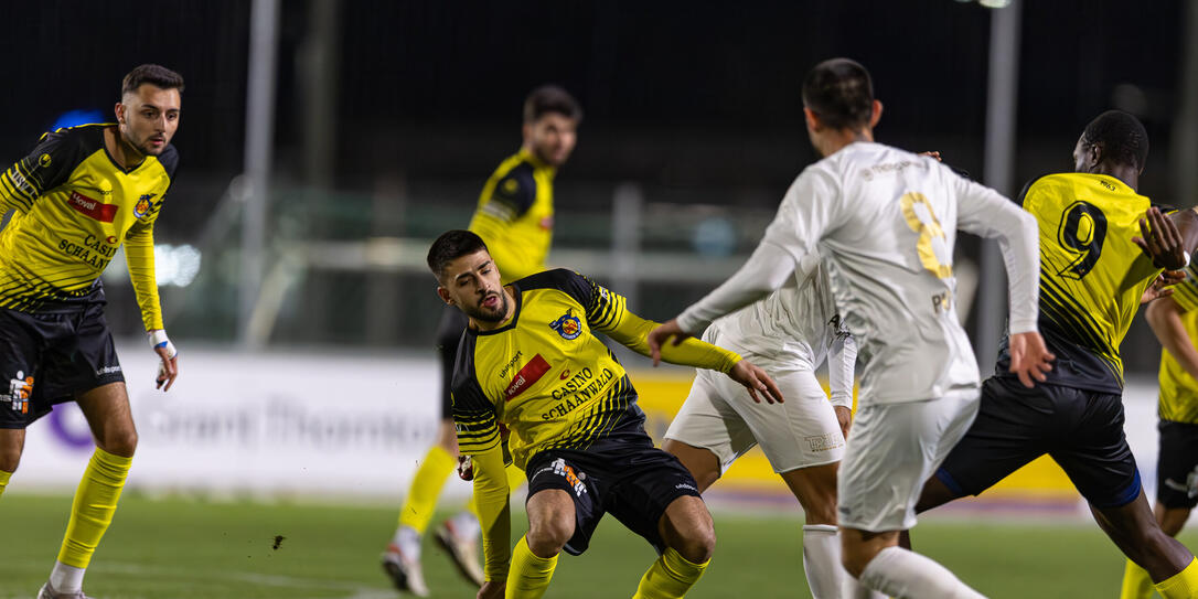 Die Partie zwischen dem FC Ruggell und dem FC USV Eschen/Mauren war hart umkämpft.