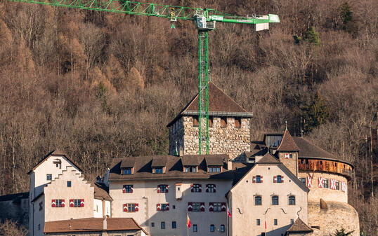 Baustelle Schloss Vaduz
