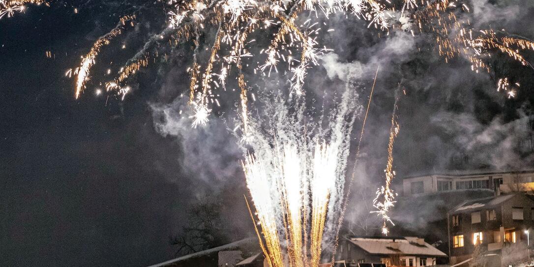 Feuerwerk in Triesenberg