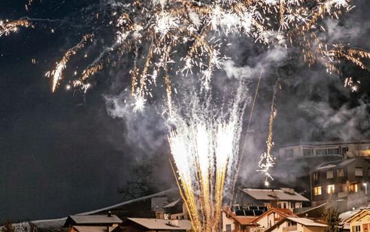 Feuerwerk in Triesenberg