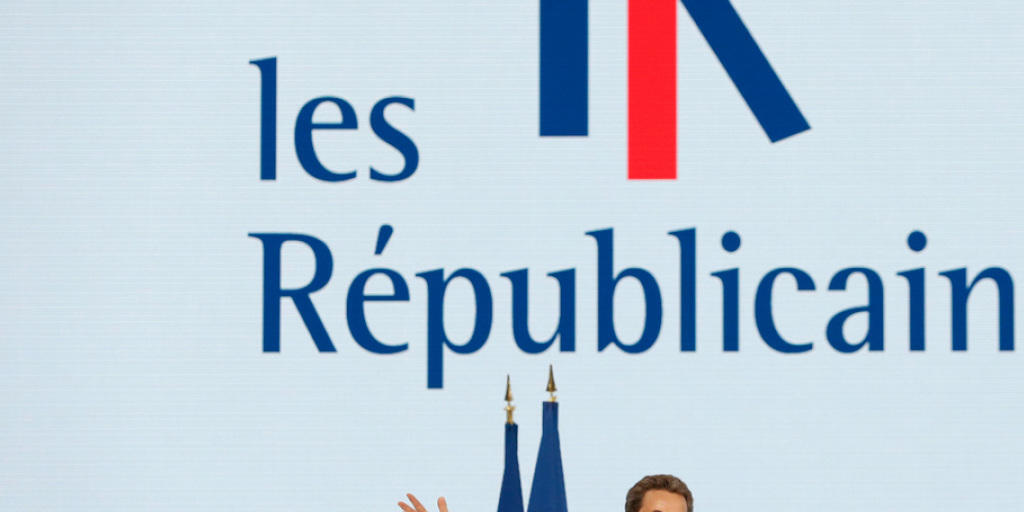 Nicolas Sarkozy am Samstag auf dem Parteitag in Paris