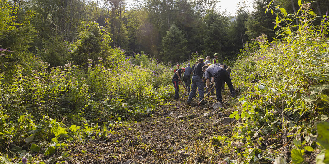 Waldbrandübung in Schaanwald