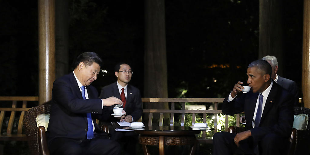 Chinas Präsident Xi Jinping und US-Präsident Barack Obama beim gemeinsamen Tee. So idyllisch ging es vor dem G20-Gipfel nicht immer zu und her.