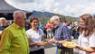 Feierlichkeiten zum Jubiläum bei der alten Rheinbrücke Vaduz–Sevelen