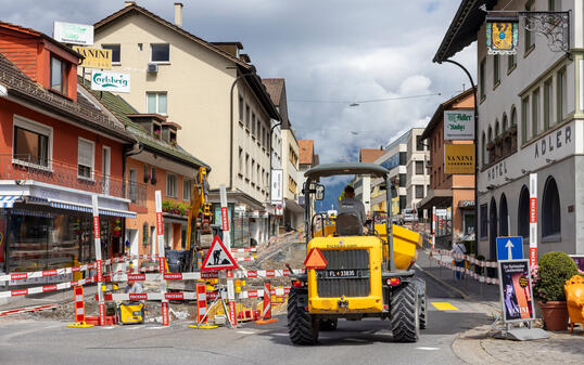 Umleitung Vaduz