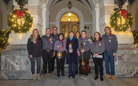 Friedenslicht 2025 in Vaduz