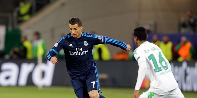 Cristiano Ronaldo (links) und seine Teamkollegen von Real Madrid haben im Viertelfinal-Rückspiel gegen Wolfsburg einen Sturmlauf angekündigt