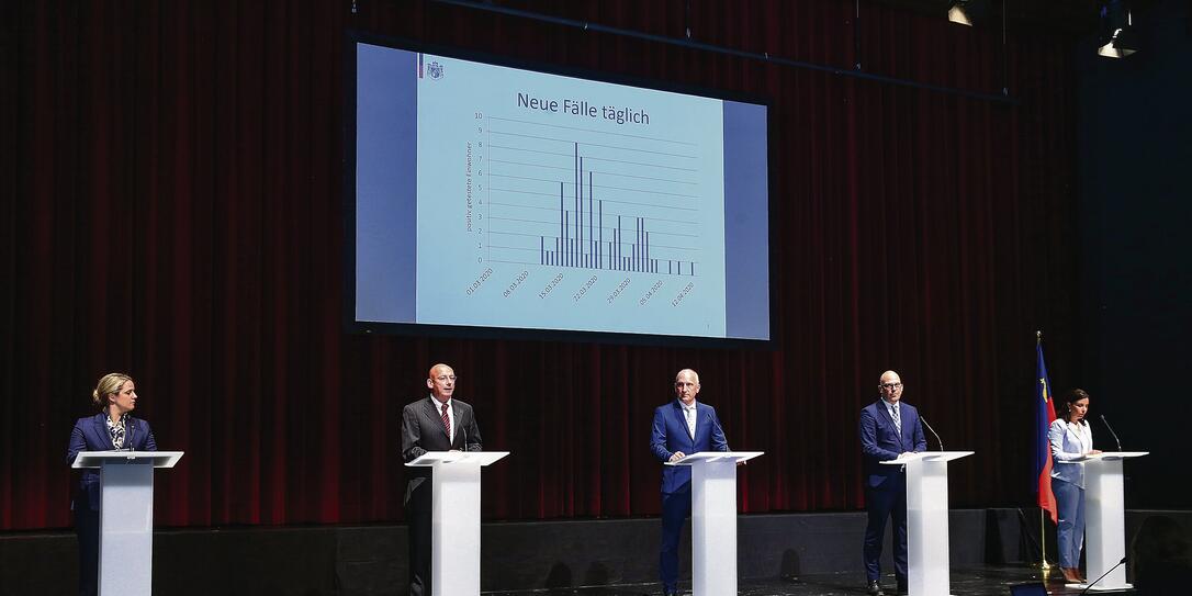 Liechtenstein Regierung PK Corona Pandemie