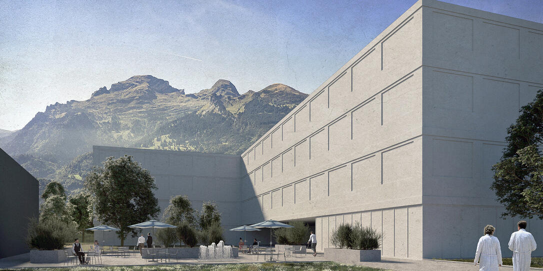 Neues Landesspital Visualisierung Neues Landesspital Visualisierung