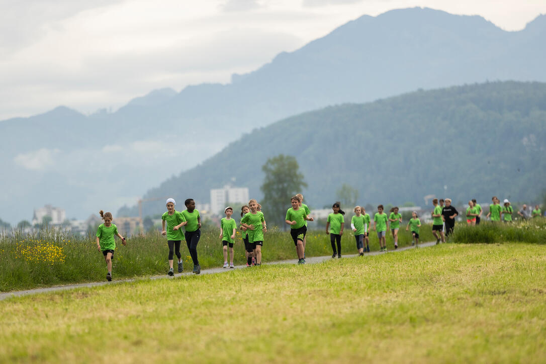 Sponsorenlauf der Primarschule Mauren