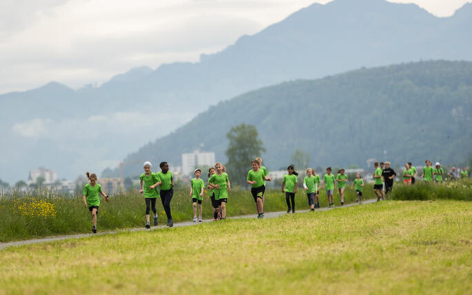 Sponsorenlauf der Primarschule Mauren