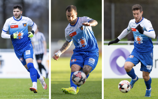 Alle freigestellt: Maurice Wunderli, Gabriel Lüchinger und Manuel Sutter (v.l.) sind bei der USV Eschen/Mauren nicht mehr erwünscht.