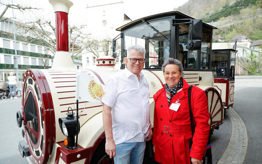 Oster-Shopping und Saisoner&ouml;ffnung des Citytrain in Vaduz.