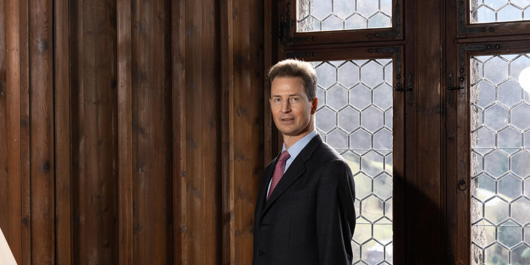 Neujahrsinterview mit Erbprinz Alois, auf Schloss Vaduz,