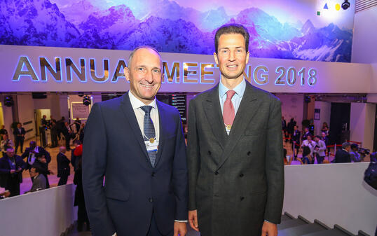 Davos WEF 2018 Weltwirtschaftsforum Liechtenstein Regierung Adrian Hasler