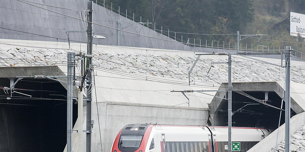 Der Probebetrieb im Gotthard-Basistunnel ist am Montag erfolgreich verlaufen. (Archivbild)