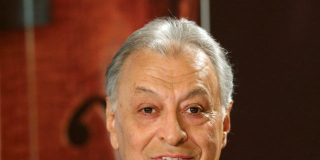 Zubin Mehta bei einer Pressekonferenz in Wien