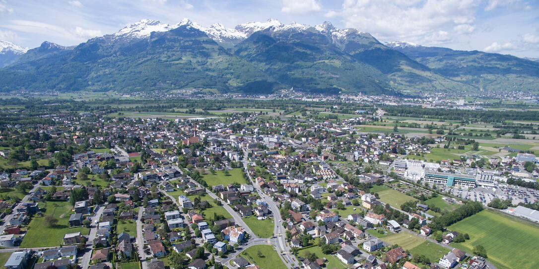 Liechtenstein von oben - Schaan