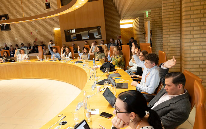 10. Jugendsession im Liechtensteiner Landtag.